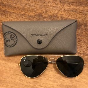 Ray Ban gold aviators